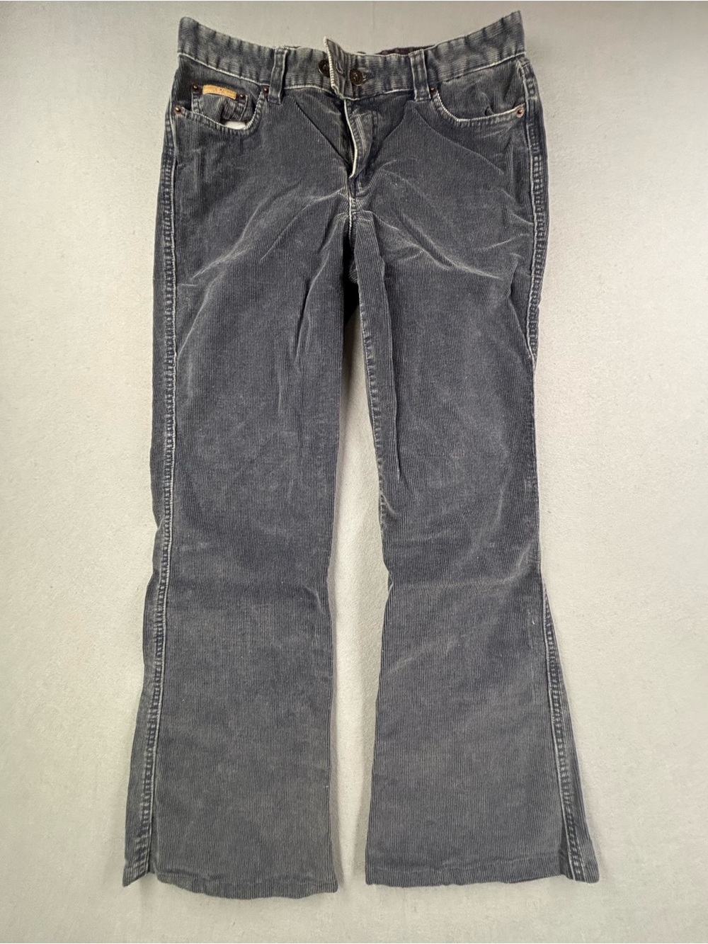 Tommy‎ Hilfiger Charcoal Gray Flared Corduroy Jeans